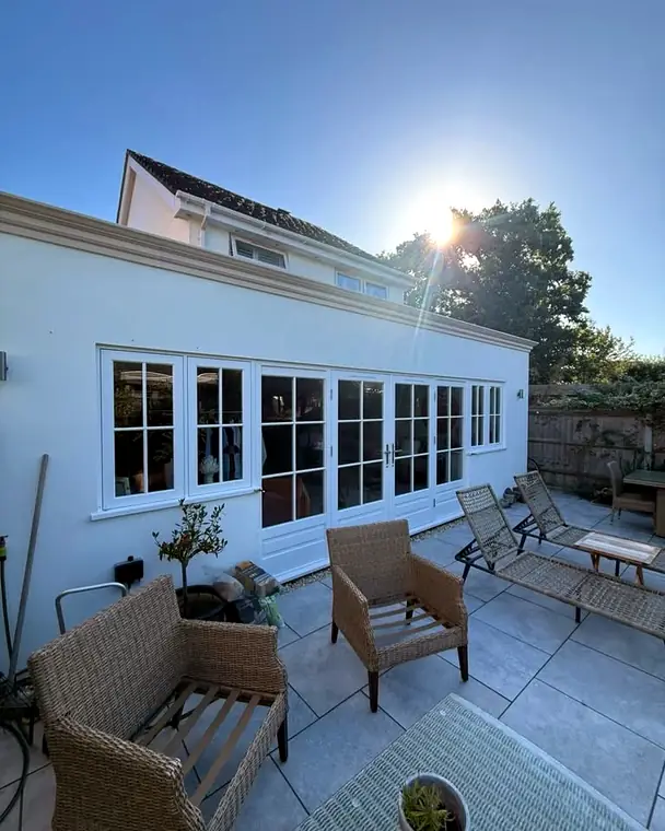 Rear extension with French doors